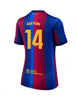 Ženski Nogometna dresi replika Barcelona Karim Adeyemi #14 Domači 2026-27 Kratek rokav Ženski Nogometna dresi replika Barcelona Karim Adeyemi #14 Domači 2026-27 Kratek rokav